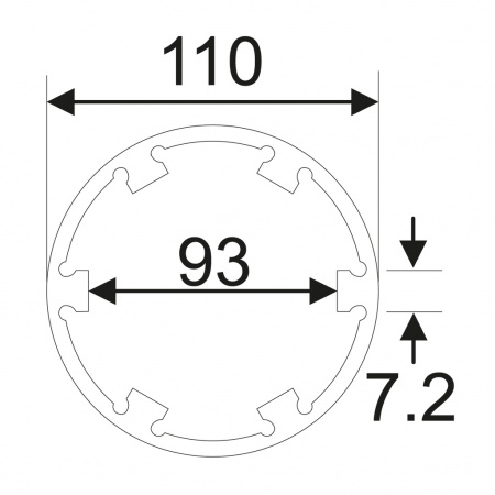 JTC Головка ступичная для оси передней 6Т, d=110мм, L=80мм (MAN TGA, V9-82L-01) JTC