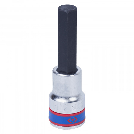 Насадка (бита) торцевая 1/2", Hex, 12 мм, L = 80 мм KING TONY 403512