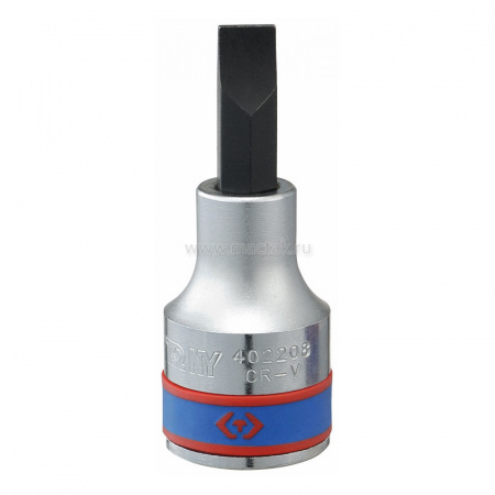 Насадка (бита) торцевая 1/2", Slotted, 14,0х2,5 мм, L = 60 мм KING TONY 402214