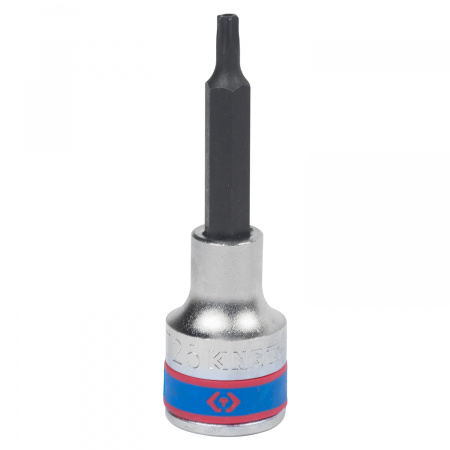 Насадка (бита) торцевая 1/2", Torx, T25, L = 80 мм, с отверстием KING TONY 403725