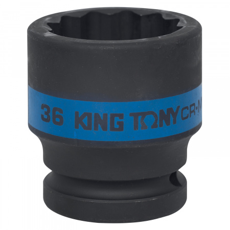 Головка торцевая ударная двенадцатигранная 3/4", 36 мм KING TONY 653036M