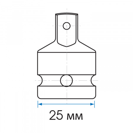 Переходник ударный 1/2">3/8", с шариковым фиксатором KING TONY 4873P