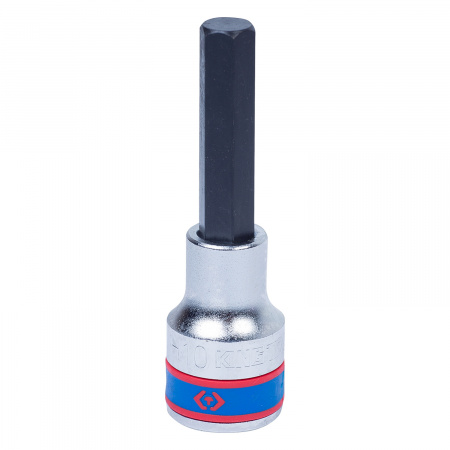 Насадка (бита) торцевая 1/2", Hex, 10 мм, L = 80 мм KING TONY 403510
