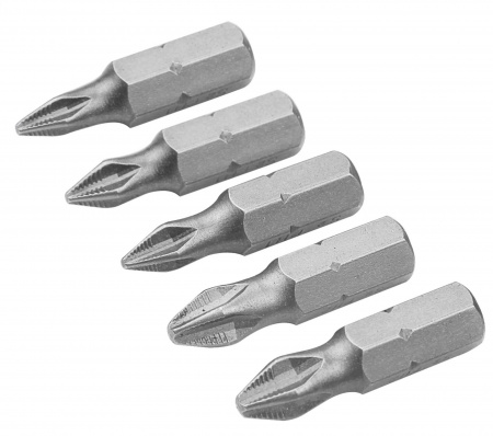 Набор вставок (бит) торцевых 1/4", Phillips, PH0-3, 25 мм, 5 предметов TOLSEN TT20286