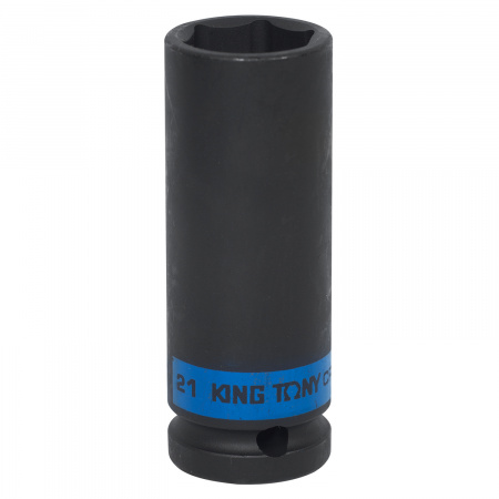 Головка торцевая ударная глубокая шестигранная 1/2", 21 мм KING TONY 443521M