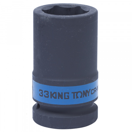 Головка торцевая ударная глубокая шестигранная 1", 33 мм KING TONY 843533M