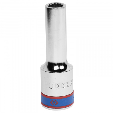 Головка торцевая глубокая двенадцатигранная 1/2", 10 мм KING TONY 423010M