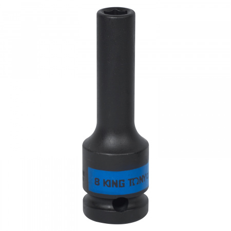 Головка торцевая ударная глубокая шестигранная 1/2", 8 мм KING TONY 443508M