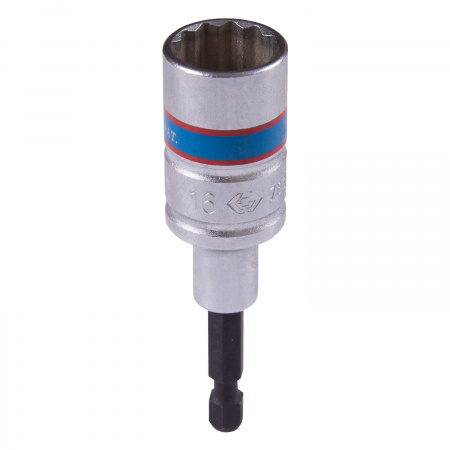 Головка для шуруповерта двенадцатигранная 1/4", 16 мм, L = 80 мм KING TONY 76B816M