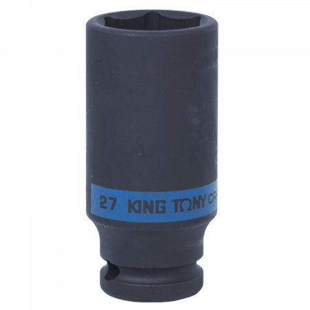 Головка торцевая ударная глубокая шестигранная 1/2", 27 мм KING TONY 443527M