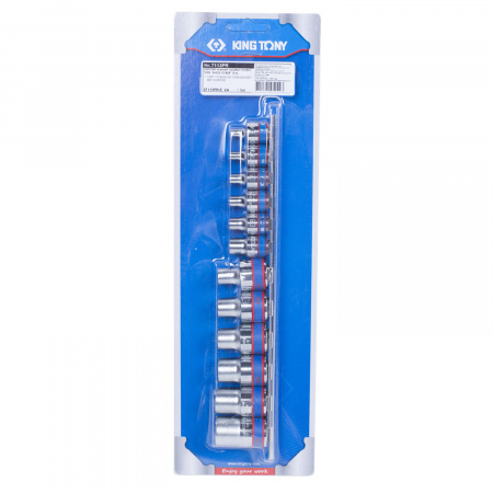 Набор торцевых головок 3/8", 1/2", TORX Е-стандарт, E4-E20, 12 предметов KING TONY 7113PR