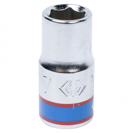 Головка торцевая стандартная шестигранная 1/4", 7 мм KING TONY 233507M