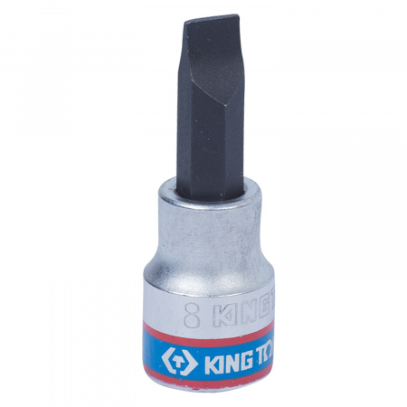 Насадка (бита) торцевая 3/8", Slotted, 8х1,2 мм, L = 50 мм KING TONY 302208