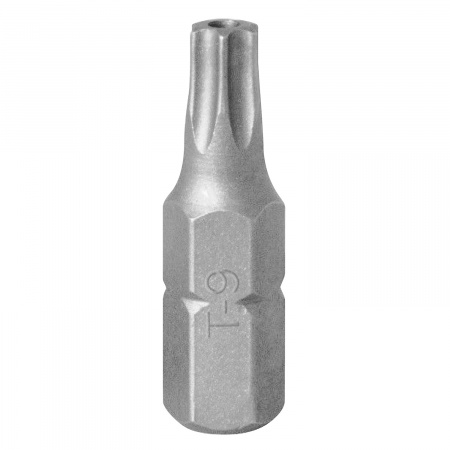 Вставка (бита) торцевая 1/4", Torx, T9, L = 25, с отверстием KING TONY 102509U
