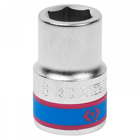 Головка торцевая стандартная шестигранная 3/4", 18 мм KING TONY 633518M