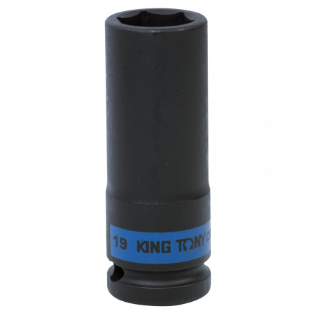 Головка торцевая ударная глубокая шестигранная 1/2", 19 мм KING TONY 443519M