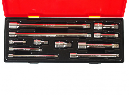 JTC Набор удлинителей 1/4",3/8",1/2" 11 предметов в кейсе JTC