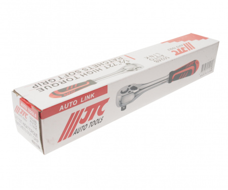 JTC Ключ трещотка 1/2" 72 зуба 257мм резиновая рукоятка JTC