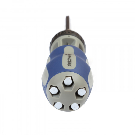 Отвертка со сменными вставками (битами), 7 в 1 МАСТАК 049-7LB