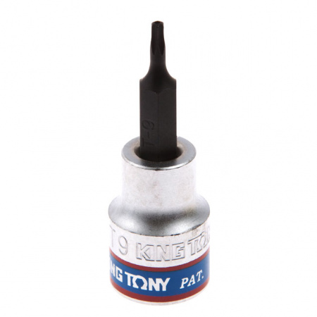 Насадка (бита) торцевая 3/8", Torx, T9, L = 50 мм, с отверстием KING TONY 302709