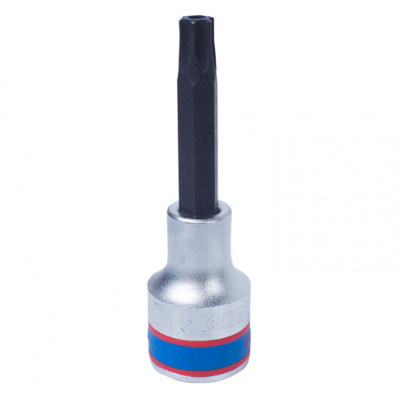 Насадка (бита) торцевая 1/2", Torx, T45, L = 80 мм, с отверстием KING TONY 403745